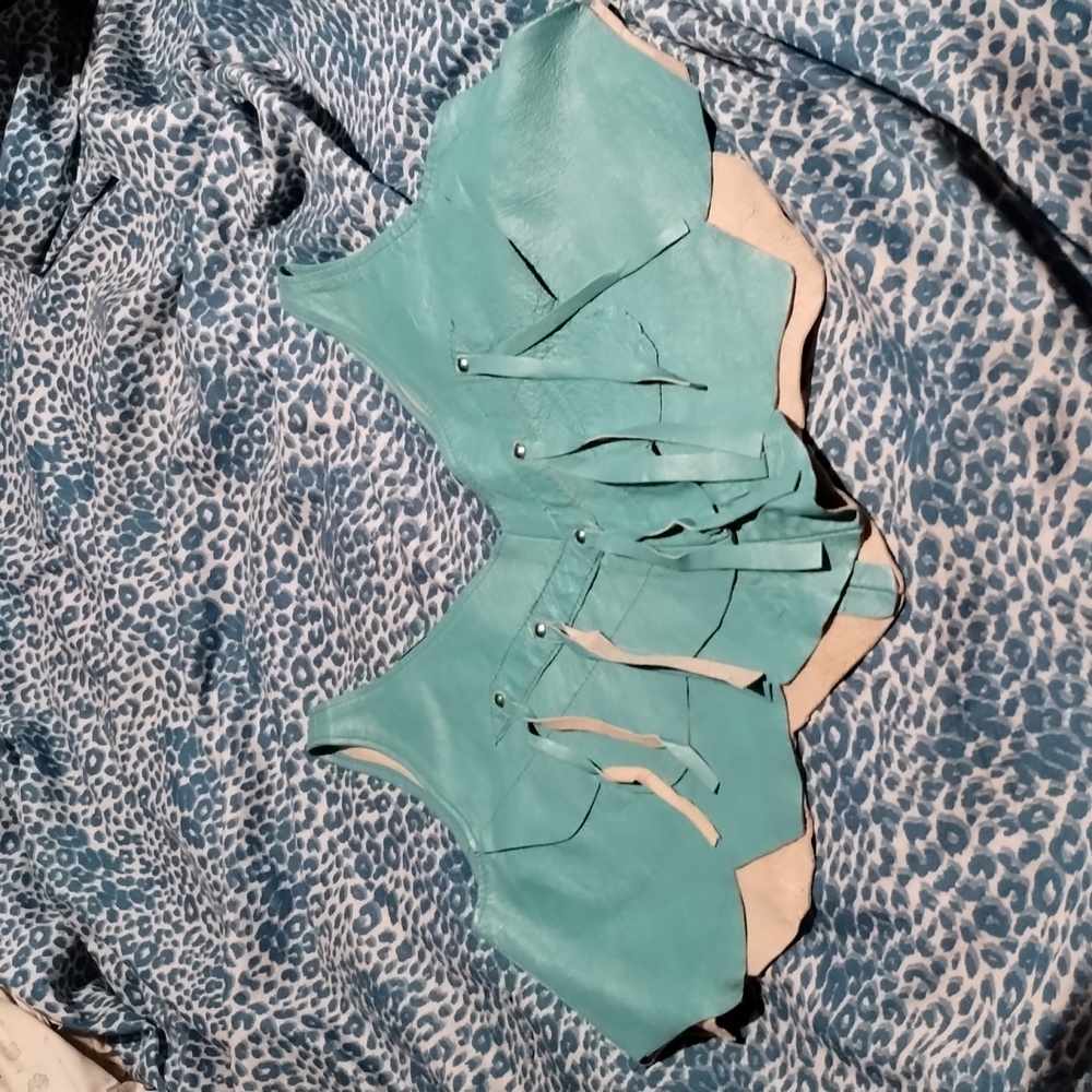 Teal color top
